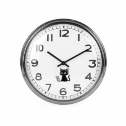 Часы настенные Beam Черный кот за ноутбуком - FATLINE Часы настенные Beam Черный кот за ноутбуком