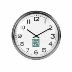 Часы настенные Beam Ромашки на голубом - FATLINE Часы настенные Beam Ромашки на голубом