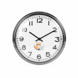 Годинник настінний Beam Руда кішка працює за ноутбуком - FATLINE Годинник настінний Beam Руда кішка працює за ноутбуком