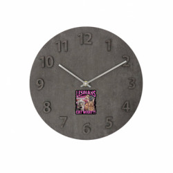 Часы настенные Concept Lesbians eat what?! - FATLINE Часы настенные Concept Lesbians eat what?!