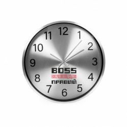 Часы настенные SilverTime Boss всегда прав - FATLINE Часы настенные SilverTime Boss всегда прав