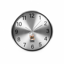 Годинник настінний SilverTime Френчі має право на кращє життя! - FATLINE Годинник настінний SilverTime Френчі має право на кращє життя!