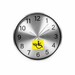 Годинник настінний SilverTime Швидка людина з інвалідністю - FATLINE Годинник настінний SilverTime Швидка людина з інвалідністю