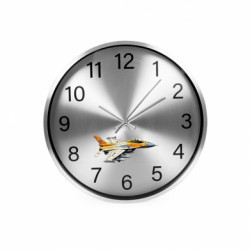 Годинник настінний SilverTime Винищувач ф-16 - FATLINE Годинник настінний SilverTime Винищувач ф-16