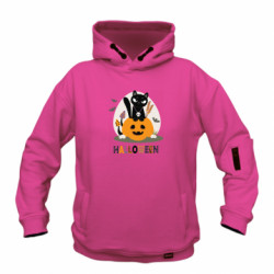 Худі дитяча преміум FATLINE Halloween Чорна кішка в гарбузовому Джеку з черепом - FATLINE Худі дитяча преміум FATLINE Halloween Чорна кішка в гарбузовому Джеку з черепом