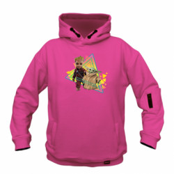 Худи детская премиум FATLINE Baby yoda and baby groot - FATLINE Худи детская премиум FATLINE Baby yoda and baby groot