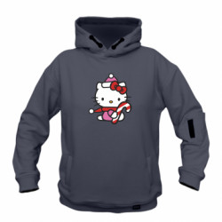 Худи детская премиум FATLINE Christmas Kitty with candy - FATLINE Худи детская премиум FATLINE Christmas Kitty with candy