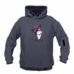 Худі дитяча преміум FATLINE Kuromi Wink - FATLINE Худі дитяча преміум FATLINE Kuromi Wink