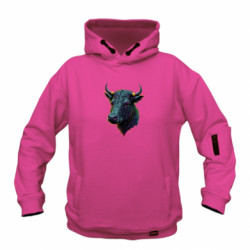 Худи детская премиум FATLINE Неоновый бык - FATLINE Худи детская премиум FATLINE Неоновый бык