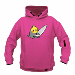 Худи детская премиум FATLINE Попугай с ножом - FATLINE Худи детская премиум FATLINE Попугай с ножом