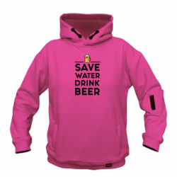 Худи детская премиум FATLINE Save water Drink beer - FATLINE Худи детская премиум FATLINE Save water Drink beer