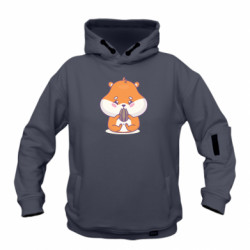 Худі дитяча преміум FATLINE Смішний гризун хом'як з насінням - FATLINE Худі дитяча преміум FATLINE Смішний гризун хом'як з насінням