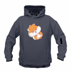 Худі дитяча преміум FATLINE Смішний хом'як, що лежить на спині - FATLINE Худі дитяча преміум FATLINE Смішний хом'як, що лежить на спині