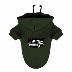 Худи для собаки Fortnite logo and heroes - FATLINE Худи для собаки Fortnite logo and heroes