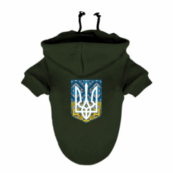 Худи для собаки Герб Украины с вышивкой - FATLINE Худи для собаки Герб Украины с вышивкой