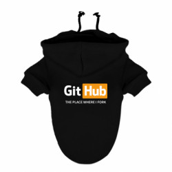 Худи для собаки GitHub uncensored - FATLINE Худи для собаки GitHub uncensored