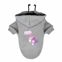 Худи для собаки Куроми и Мелоди полет на зонтике - FATLINE Худи для собаки Куроми и Мелоди полет на зонтике