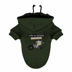 Худі для собаки Life is good, take it show - FATLINE Худі для собаки Life is good, take it show