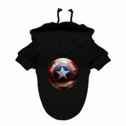 Худі для собаки Потрісканий щит Капітана Америка - FATLINE Худі для собаки Потрісканий щит Капітана Америка
