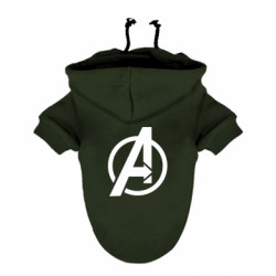 Худи для собаки Сaptain America logo - FATLINE Худи для собаки Сaptain America logo