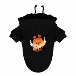 Худі для собаки Шпіц-I love you! - FATLINE Худі для собаки Шпіц-I love you!