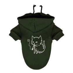 Худи для собаки Smoking cat - FATLINE Худи для собаки Smoking cat