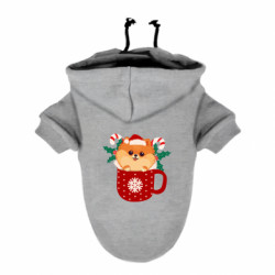 Худі для собаки Святковий Шпіц! - FATLINE Худі для собаки Святковий Шпіц!