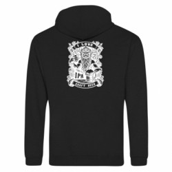Худи на молнии унисекс I love craft beer - FATLINE Худи на молнии унисекс I love craft beer