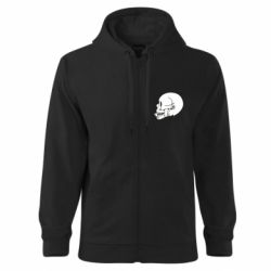 Худи на молнии унисекс Кот с рыбьей костью. Череп - FATLINE Худи на молнии унисекс Кот с рыбьей костью. Череп