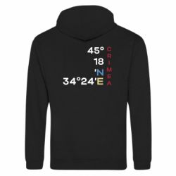 Худі на блискавці унісекс Крим Координати