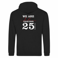 Худи на молнии унисекс We are silver together 25 years - FATLINE Худи на молнии унисекс We are silver together 25 years