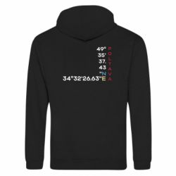 Худи на молнии унисекс Полтава Координаты - FATLINE Худи на молнии унисекс Полтава Координаты