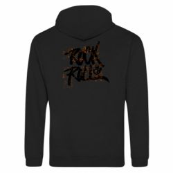 Худи на молнии унисекс Рок н ролл - FATLINE Худи на молнии унисекс Рок н ролл