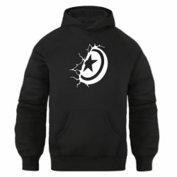 Худи оверсайз Captain America shield - FATLINE Худи оверсайз Captain America shield