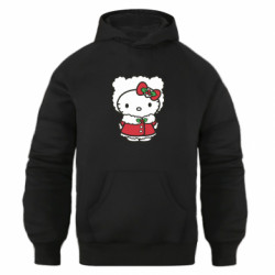 Худи оверсайз Christmas Kitty - FATLINE Худи оверсайз Christmas Kitty