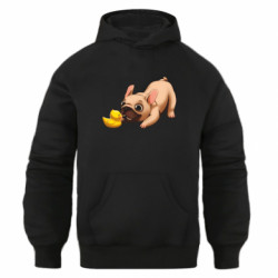 Худі оверсайз Французький бульдог з качечкою - FATLINE Худі оверсайз Французький бульдог з качечкою