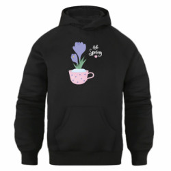 Худі оверсайз hello spring . Букет весняних крокусів - FATLINE Худі оверсайз hello spring . Букет весняних крокусів