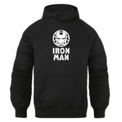 Худи оверсайз Iron man text - FATLINE Худи оверсайз Iron man text