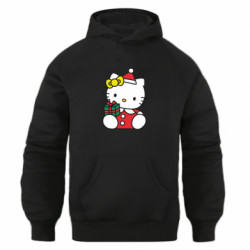 Худи оверсайз Kitty with present - FATLINE Худи оверсайз Kitty with present