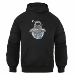 Худи оверсайз Космонавт клавишник - FATLINE Худи оверсайз Космонавт клавишник