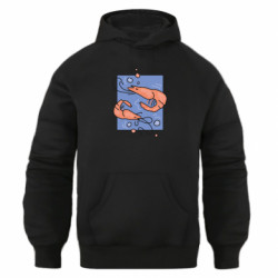 Худи оверсайз Креветки - FATLINE Худи оверсайз Креветки