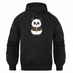 Худи оверсайз Милая панда с морковкой - FATLINE Худи оверсайз Милая панда с морковкой
