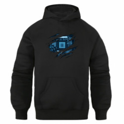 Худі оверсайз Motherboard through the T-Shirt - FATLINE Худі оверсайз Motherboard through the T-Shirt