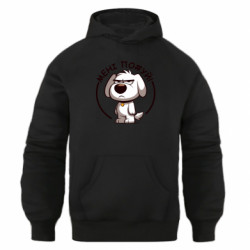 Худи оверсайз пес которому похуй - FATLINE Худи оверсайз пес которому похуй