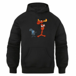 Худи оверсайз Рокки и Бульвинкль - FATLINE Худи оверсайз Рокки и Бульвинкль