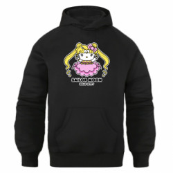 Худи оверсайз Sailor Moon Hello Kitty - FATLINE Худи оверсайз Sailor Moon Hello Kitty