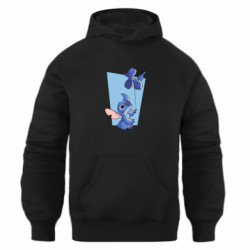 Худи оверсайз Стич с шариком - FATLINE Худи оверсайз Стич с шариком