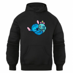 Худи оверсайз Стич с куклой - FATLINE Худи оверсайз Стич с куклой