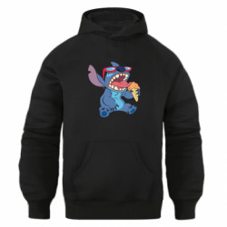 Худи оверсайз Стич с мороженым - FATLINE Худи оверсайз Стич с мороженым