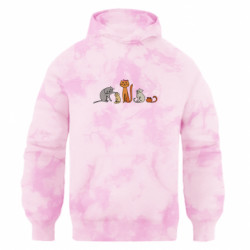 Худи оверсайз тай-дай FATLINE